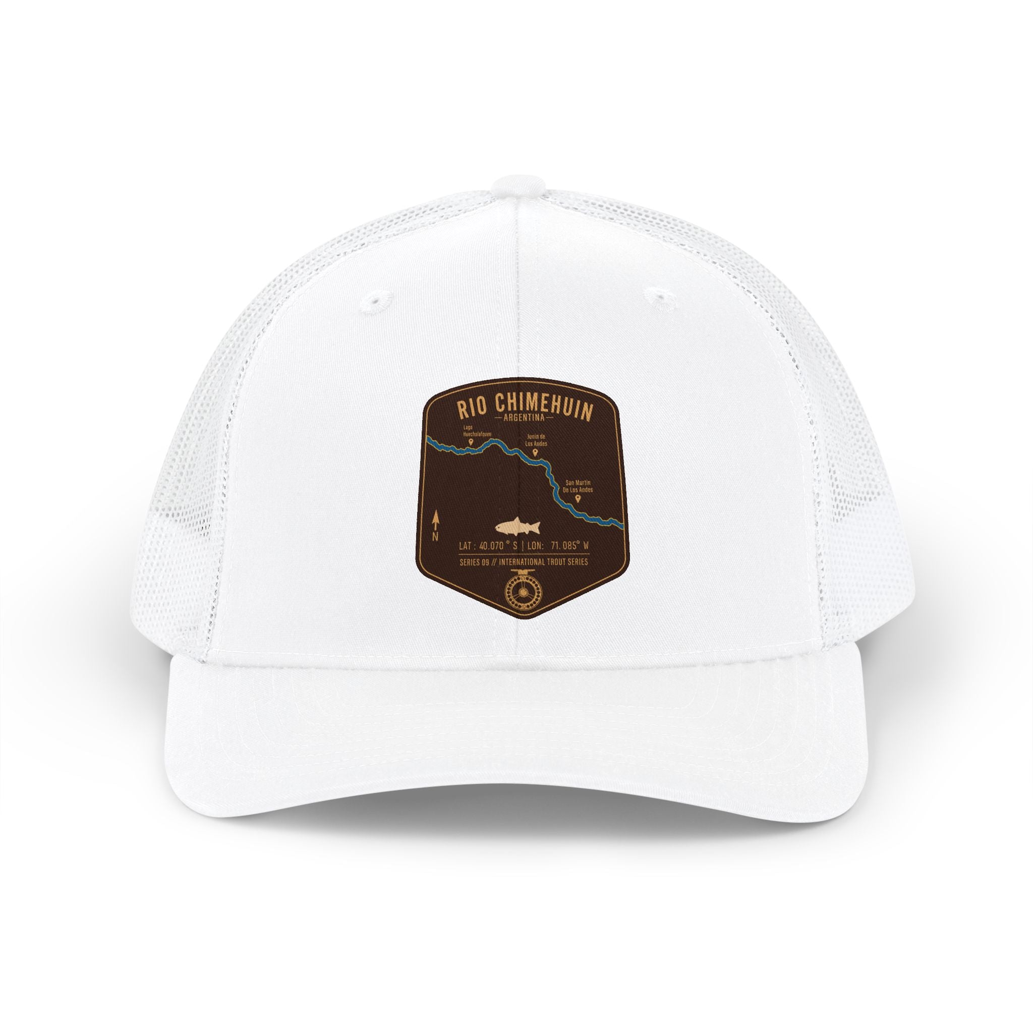 Global Series - Chimehuin River Argentina patch Snapback Cap | trout, fly fishing design