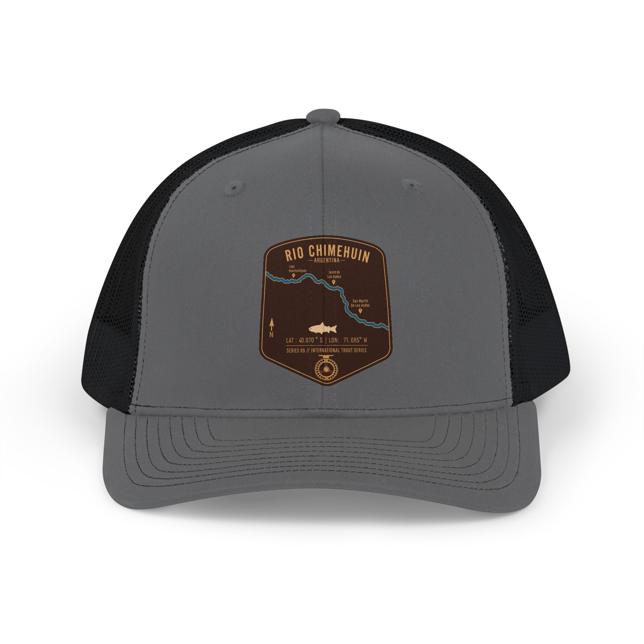 Global Series - Chimehuin River Argentina patch Snapback Cap | trout, fly fishing design