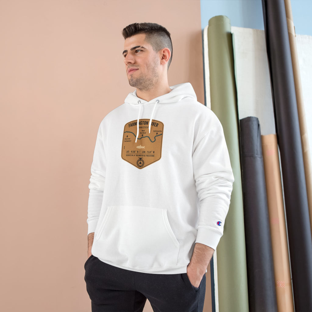 Farmington River Patch Graphic Hoodie | Outdoor Adventure