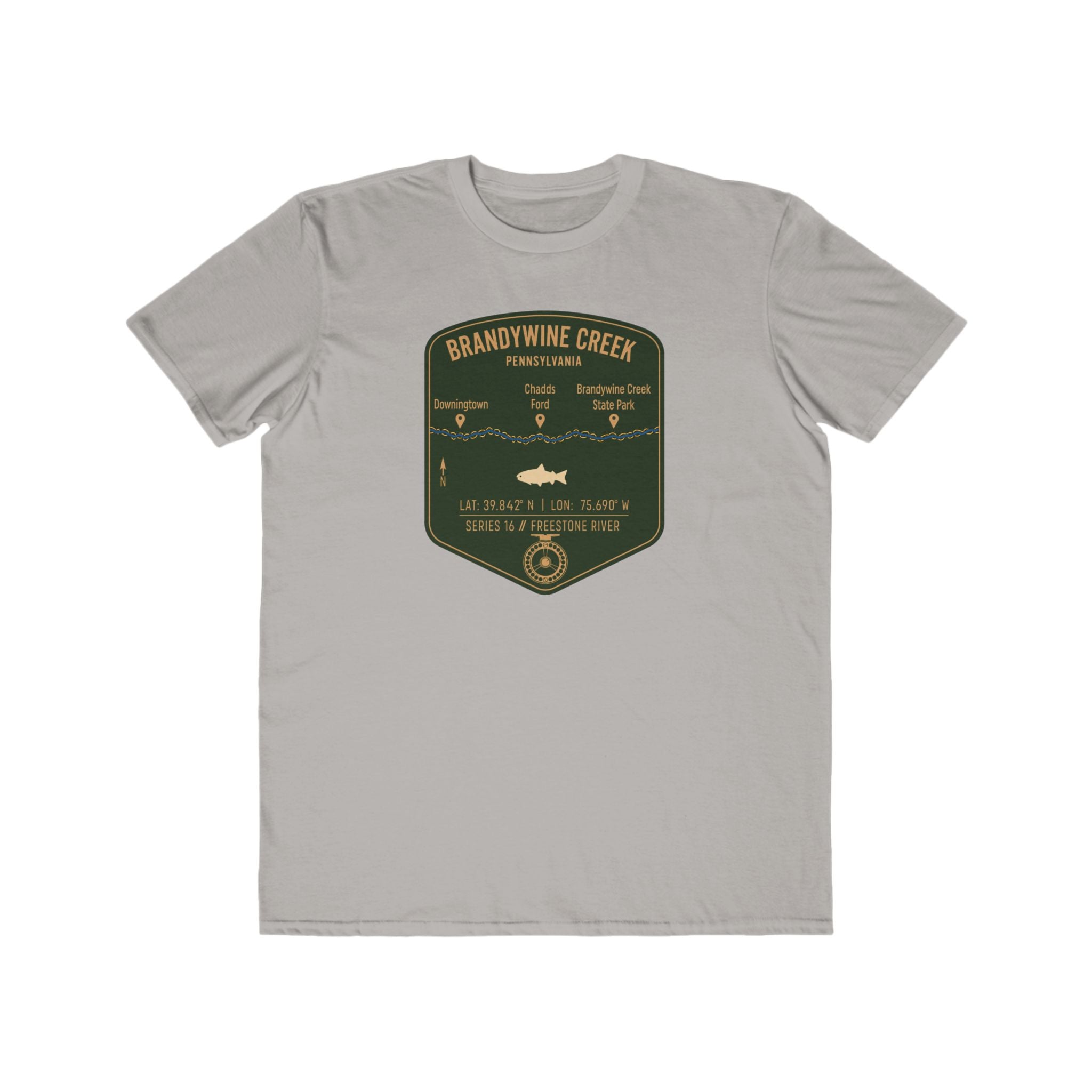 Brandywine Creek Fishing Patch Tee | Trout Fly Rod Angler Shirt