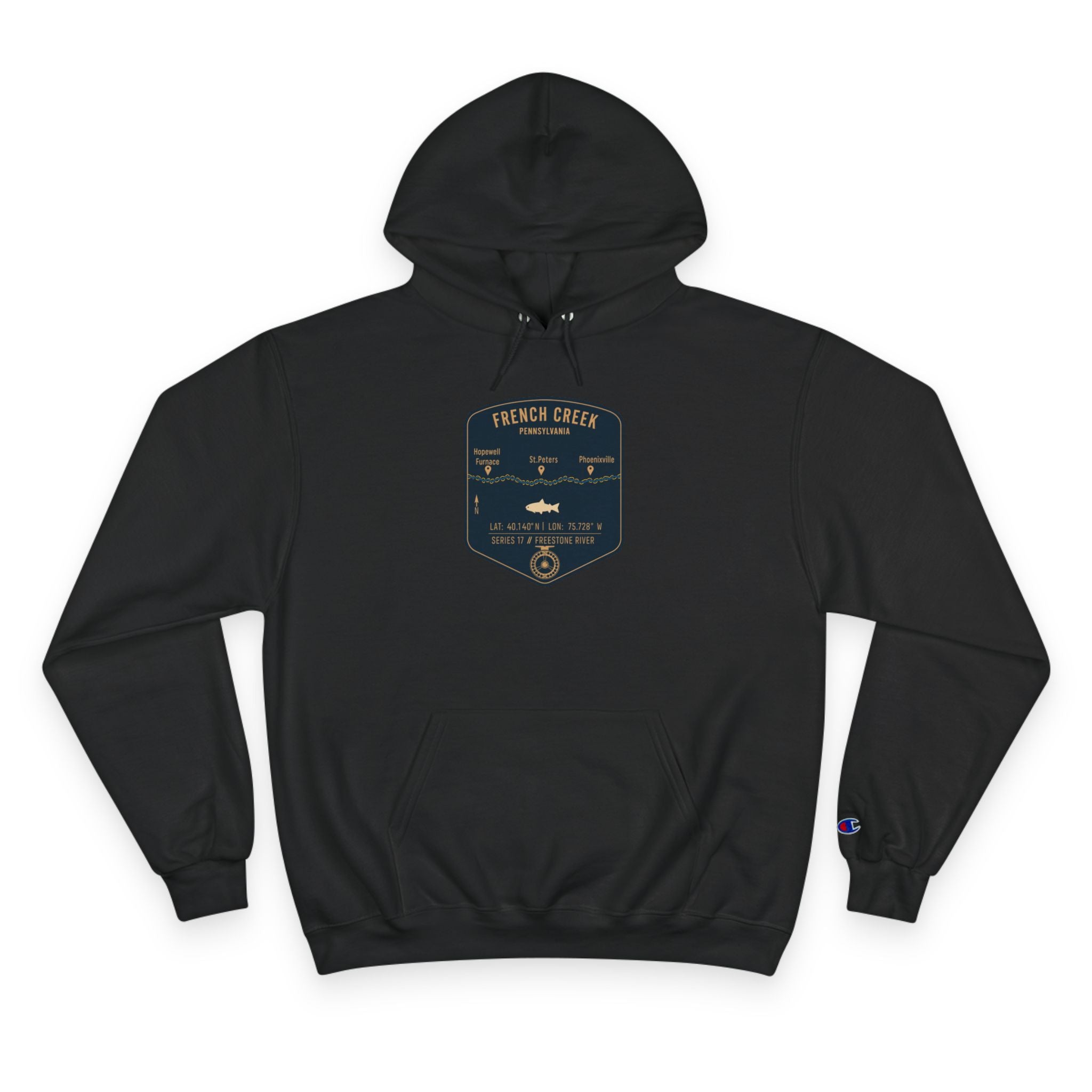 French Creek Patch Graphic Hoodie | Outdoor Adventure