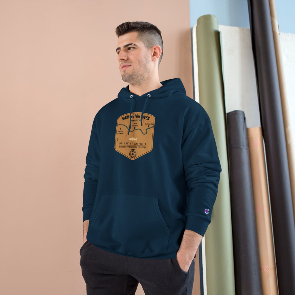Farmington River Patch Graphic Hoodie | Outdoor Adventure
