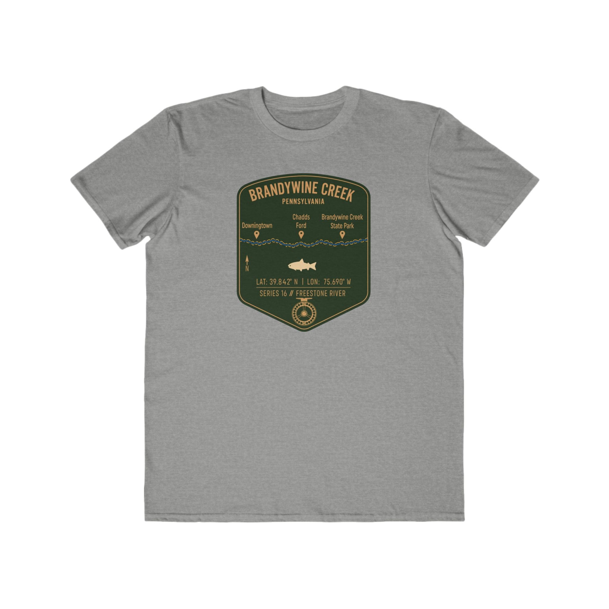 Brandywine Creek Fishing Patch Tee | Trout Fly Rod Angler Shirt